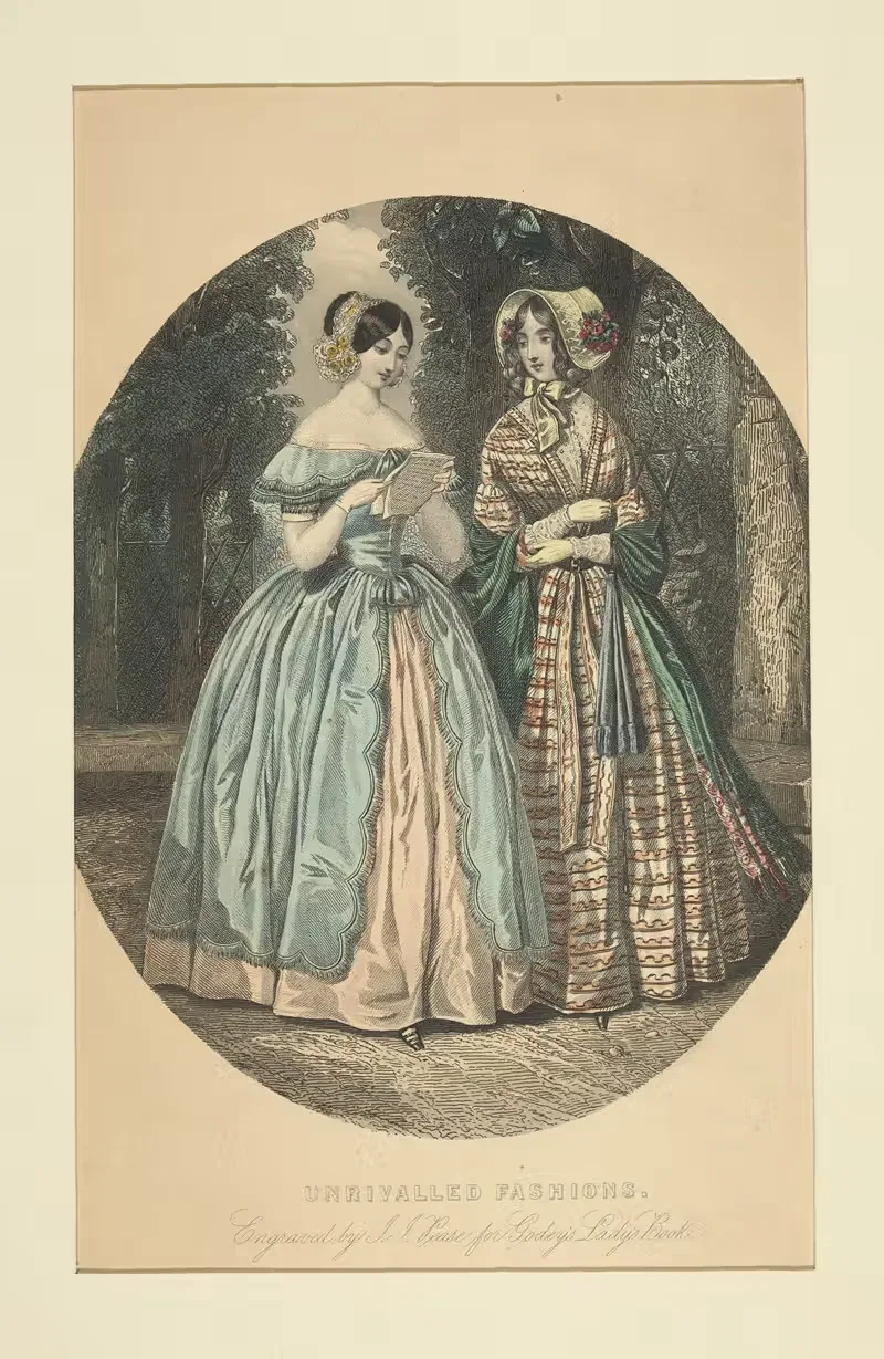 Unrivaled fashions by J.J. Pease, 1850 — digital art print download