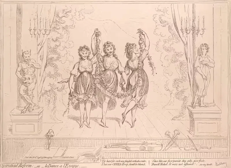 Оперативная реформа; – или – танец епископа by Джеймс Гилрей, 1796 — digital art print download