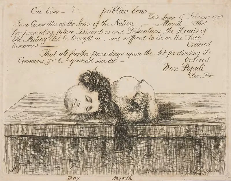 Cui bono publico bono by Джеймс Сайерс, 1784 — digital art print download