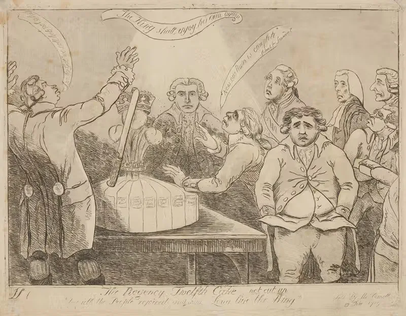 Регентский двенадцатый торт не нарезан. by Джеймс Сайерс, 1789 — digital art print download