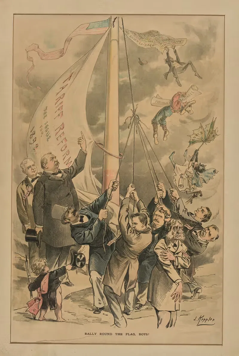 Соберитесь вокруг флага, ребята! by Джозеф Фердинанд Кепплер, 1891 — digital art print download