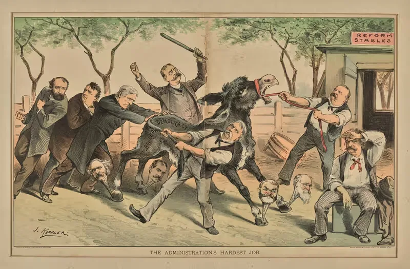Самая сложная работа администрации. by Джозеф Фердинанд Кепплер, 1885 — digital art print download