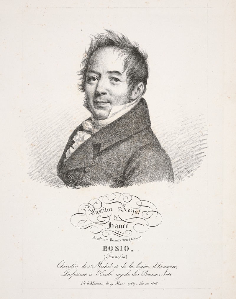 Bosio by Julien Léopold Boilly, 1821 — digital art print download
