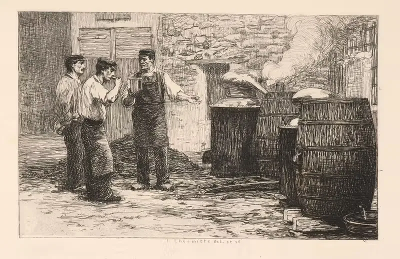 Водка by Леон Огюст Лермиц, 1872 — digital art print download