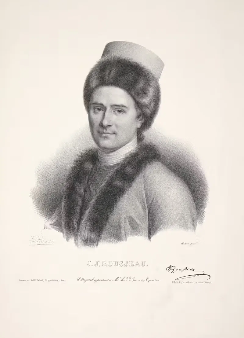 J.J. Rousseau by Maurice-Quentin de La Tour — digital art print download