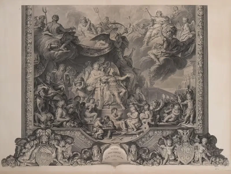 Король управляет сам by Николас Габриэль Дюпюи, 1752 — digital art print download