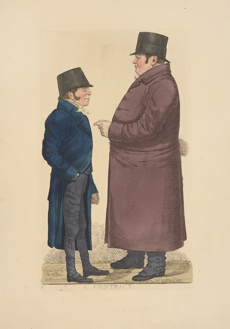 A contract by Richard Dighton, 1824 — digital art print download