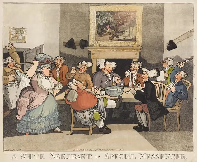 Белый сержант; или специальный курьер! by Ричард Ньютон, 1794 — digital art print download