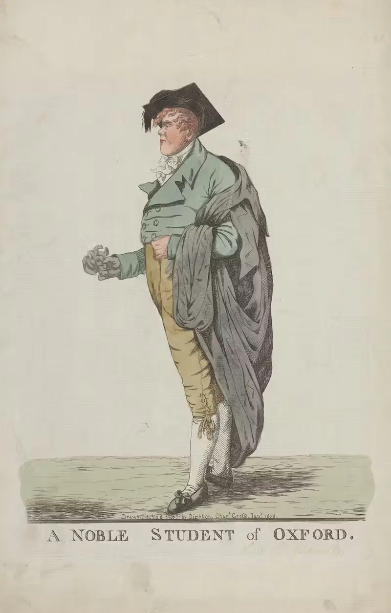 A noble student of Oxford — Robert Dighton