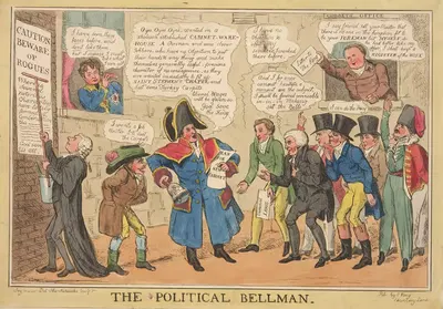 The political bellman. by Robert Seymour, 1828 — digital art print download