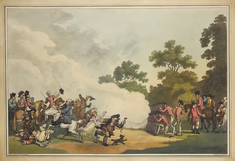 Полевая день в Гайд-парке by Томас Роуландсон, 1791 — digital art print download