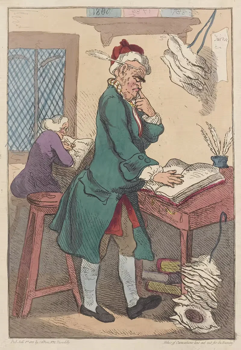 Денежный писец by Томас Роуландсон, 1801 — digital art print download