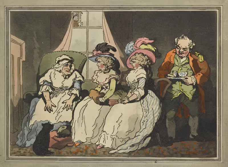 Визит к тете by Томас Роуландсон, 1794 — digital art print download