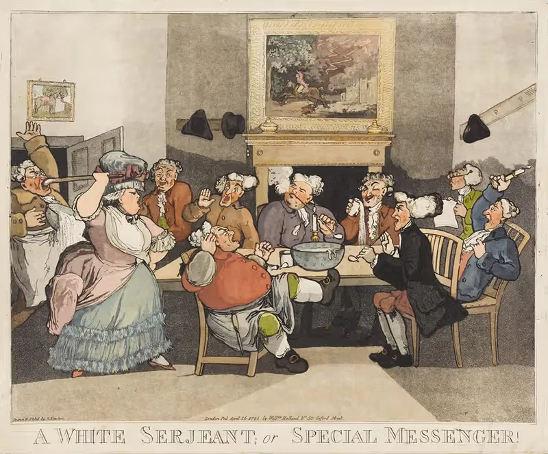 Белый сержант; или специальный курьер! by Томас Роуландсон, 1794 — digital art print download