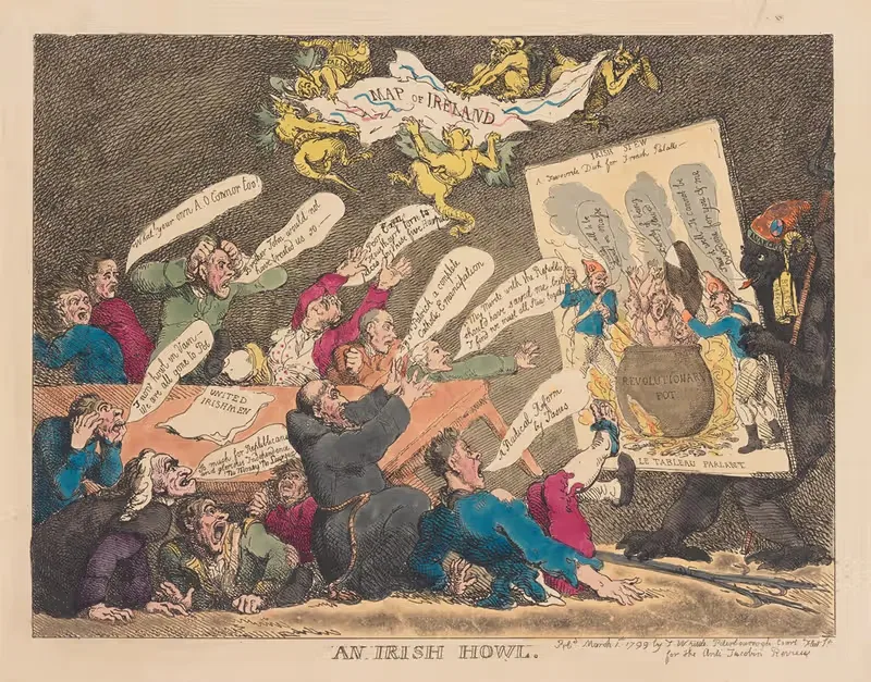 Ирландский вой by Томас Роуландсон, 1799 — digital art print download