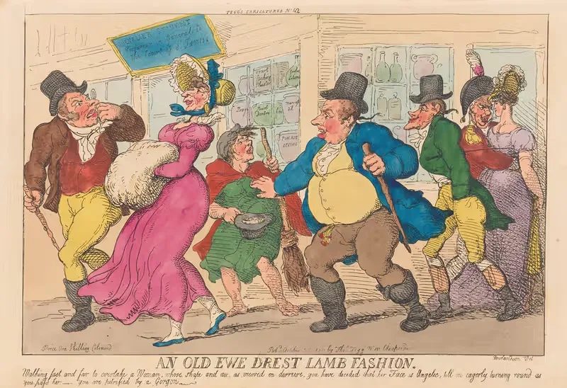 An old ewe drest lamb fashion — Thomas Rowlandson