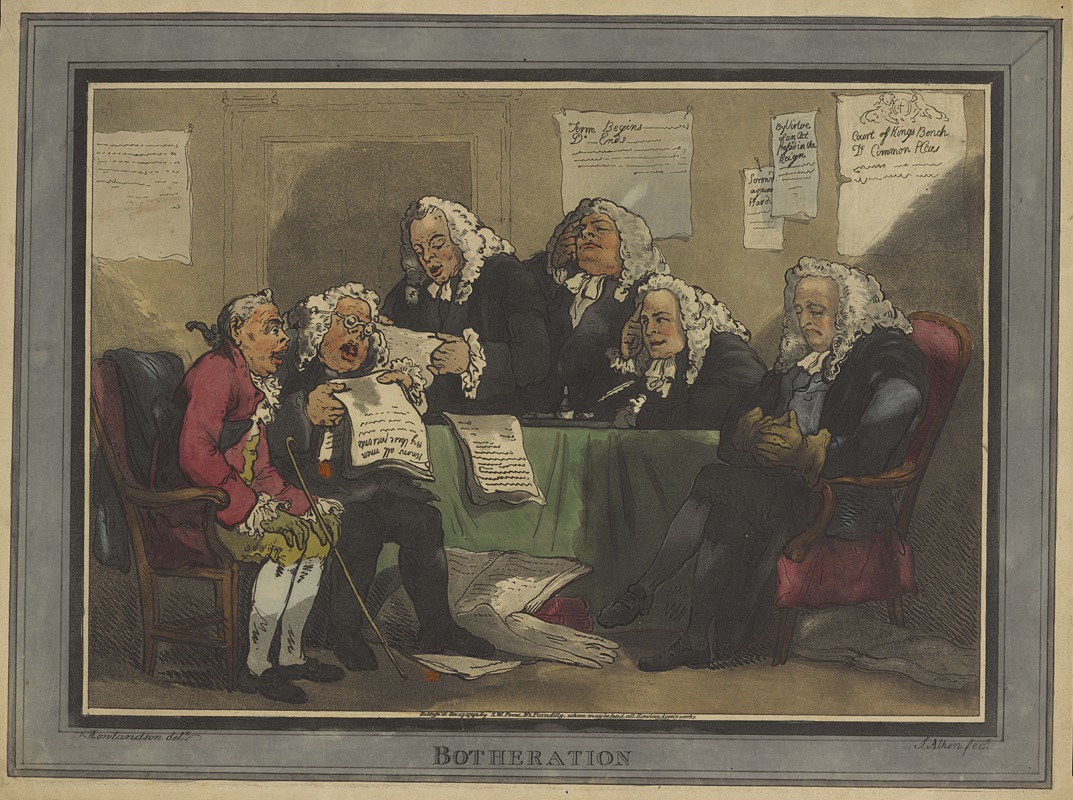 Botheration by Thomas Rowlandson, 1792 — digital art print download