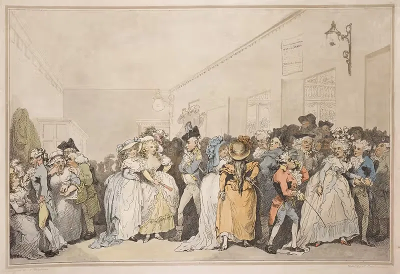 Лежаки в фойе by Томас Роуландсон, 1786 — digital art print download
