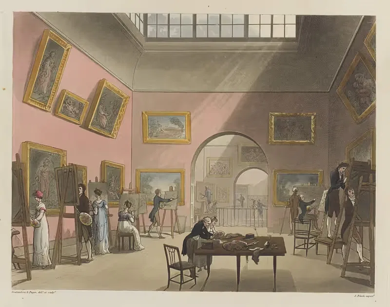 Британская институция (Пал Мэлл) by Томас Роуландсон, 1808 — digital art print download