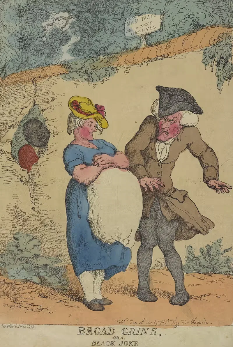 Широкие улыбки или черный юмор by Томас Роуландсон, 1812 — digital art print download