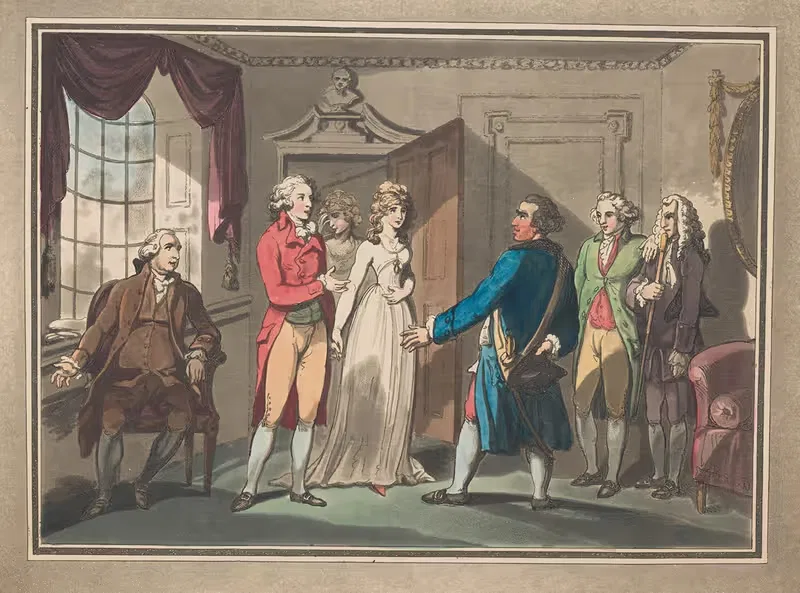 Капитан Боуллинг представлен Нарсиссе by Томас Роуландсон, 1792 — digital art print download