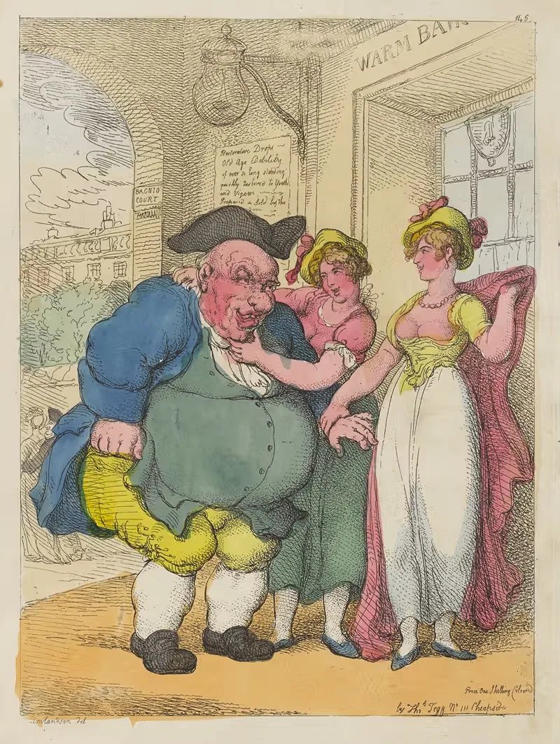 Ловля слона by Томас Роуландсон, 1812 — digital art print download