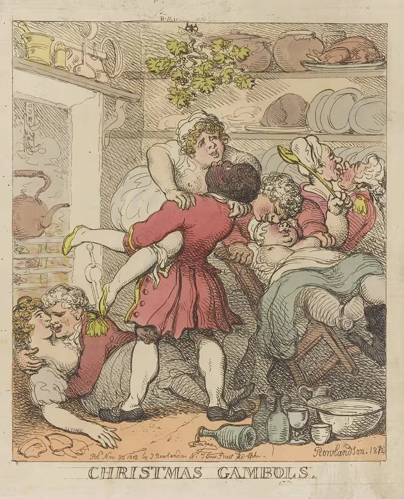 Рождественские забавы by Томас Роуландсон, 1812 — digital art print download