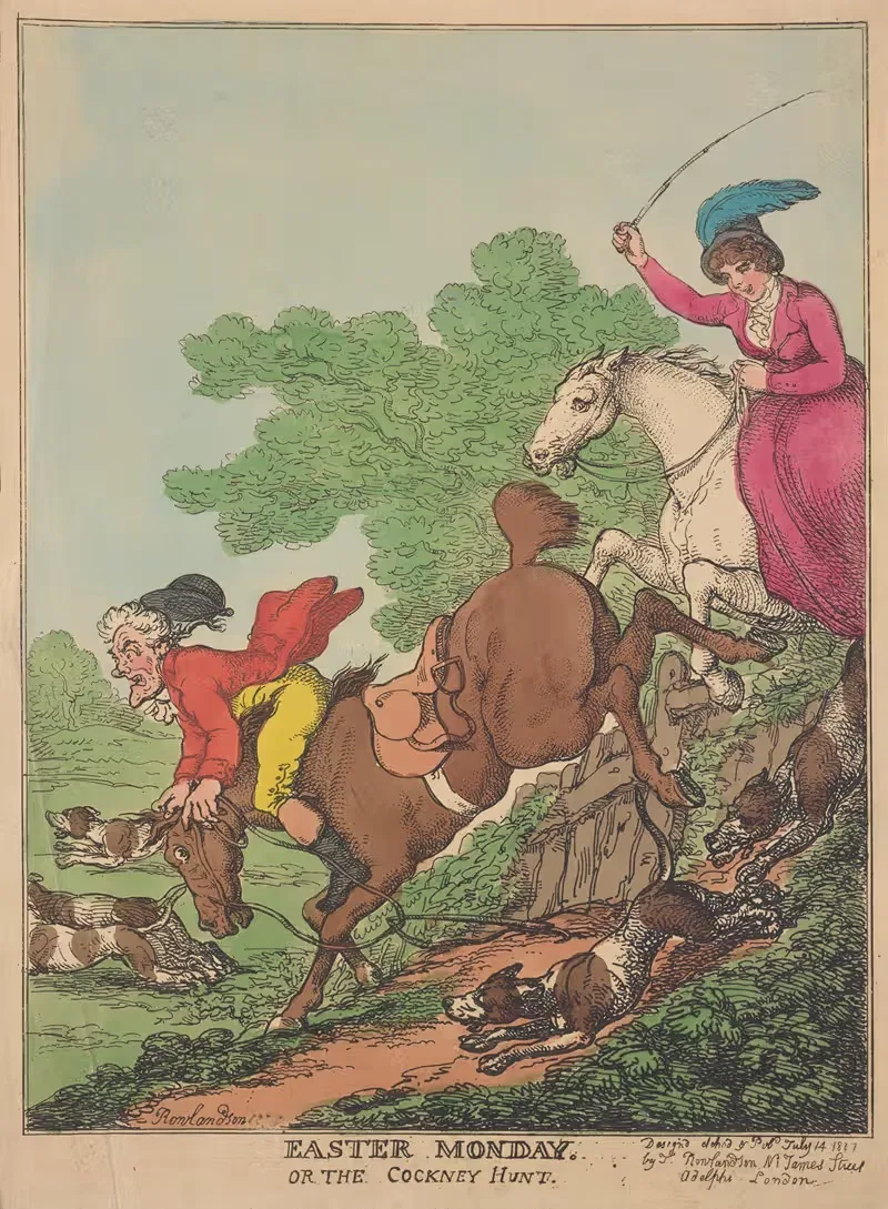 Пасхальный понедельник. Или кокни охота by Томас Роуландсон, 1811 — digital art print download