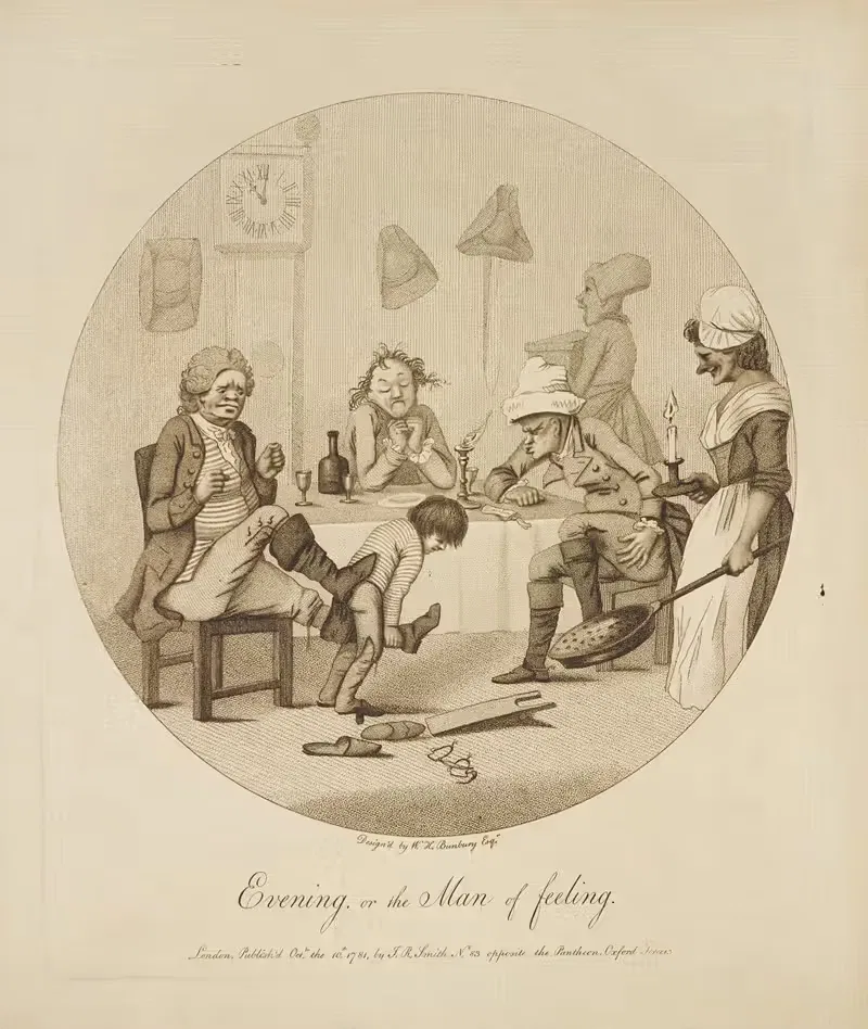 Evening, or the man of feeling — Thomas Rowlandson