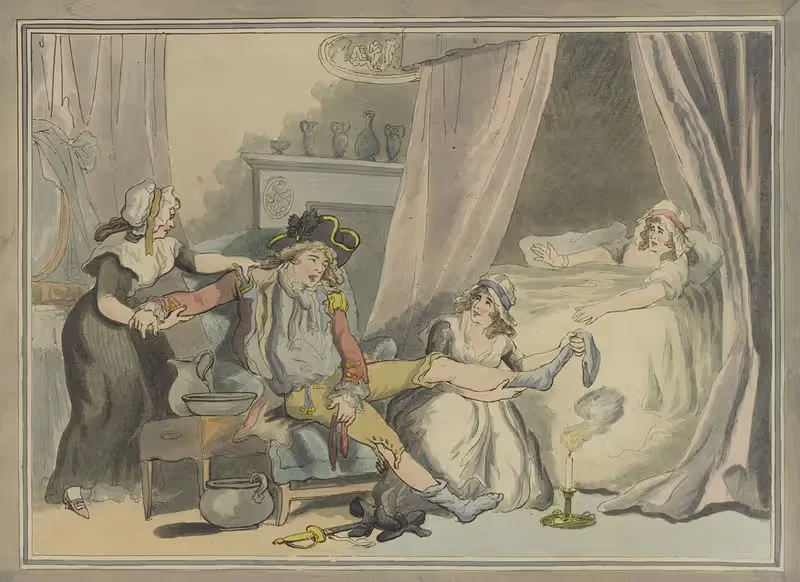 Четыре часа в городе by Томас Роуландсон, 1790 — digital art print download