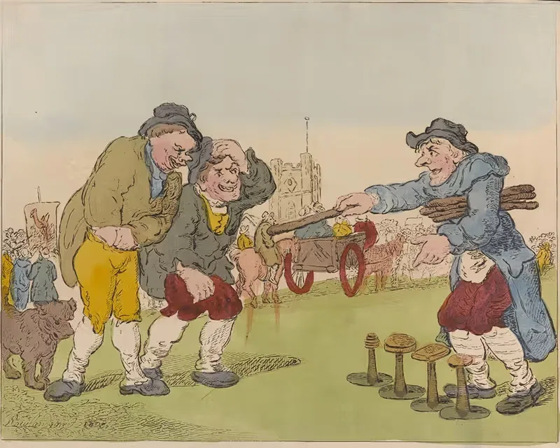 Gaffers at a country fair — Thomas Rowlandson