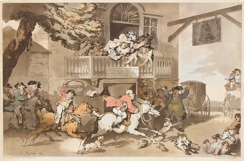 Возвращение Джона Гилпина в Лондон by Томас Роуландсон, 1785 — digital art print download