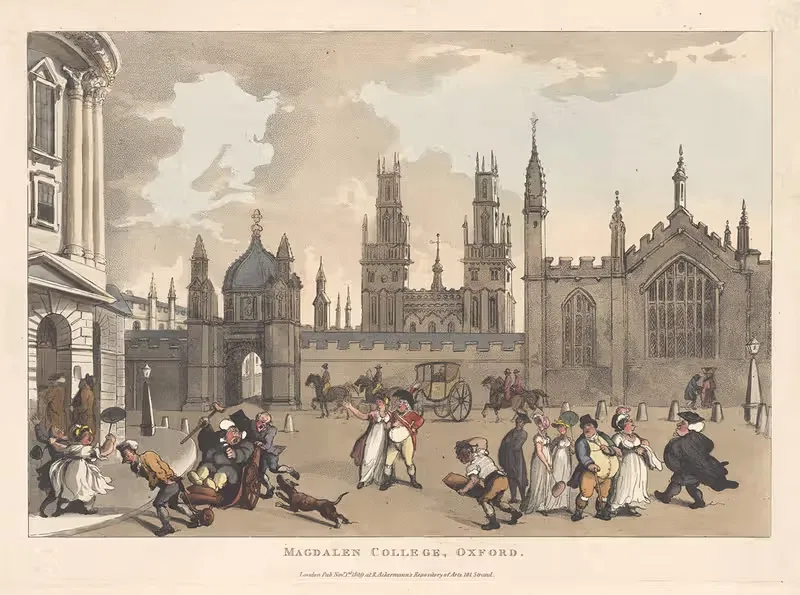 Magdalen College, Oxford — Thomas Rowlandson