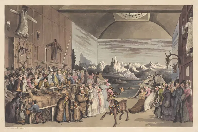 Mr. Bullock's exhibition of Laplanders — Thomas Rowlandson
