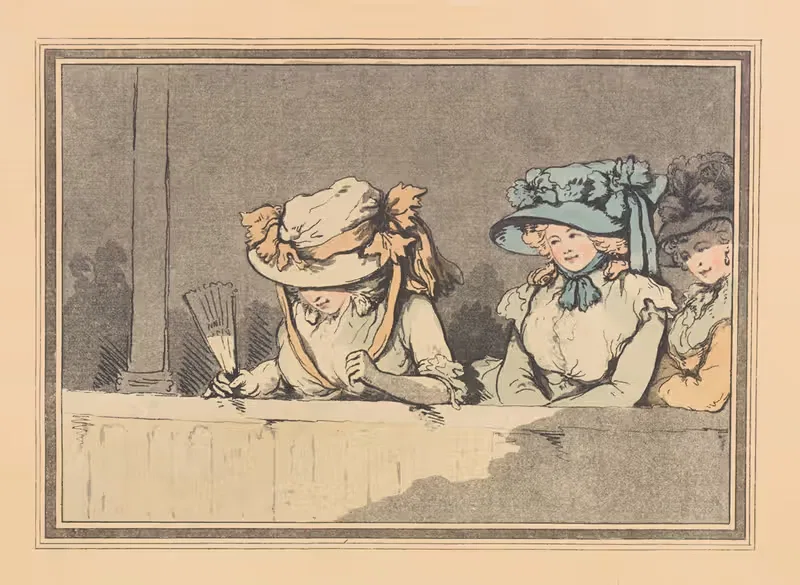 Операционный бокс с тремя женщинами by Томас Роуландсон, 1785 — digital art print download