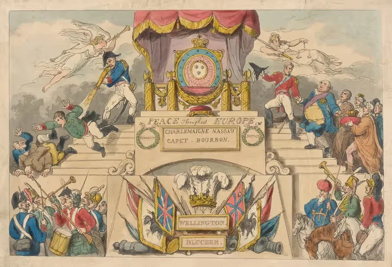 Мир во всей Европе. by Томас Роуландсон, 1814 — digital art print download