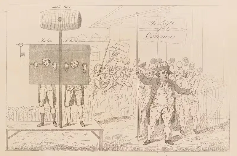 Сэр Сесил Урей в позорном столбе by Томас Роуландсон, 1783 — digital art print download