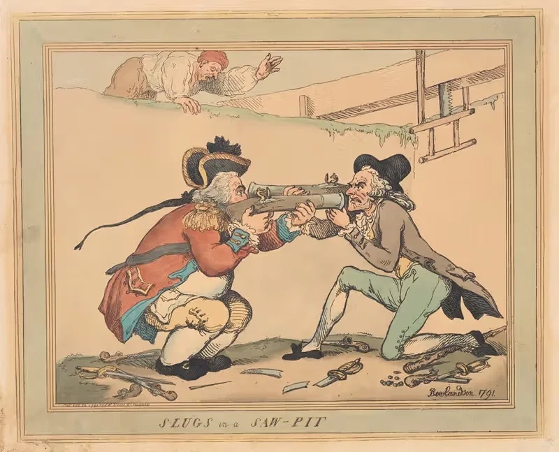 Слизи в пилораме by Томас Роуландсон, 1791 — digital art print download