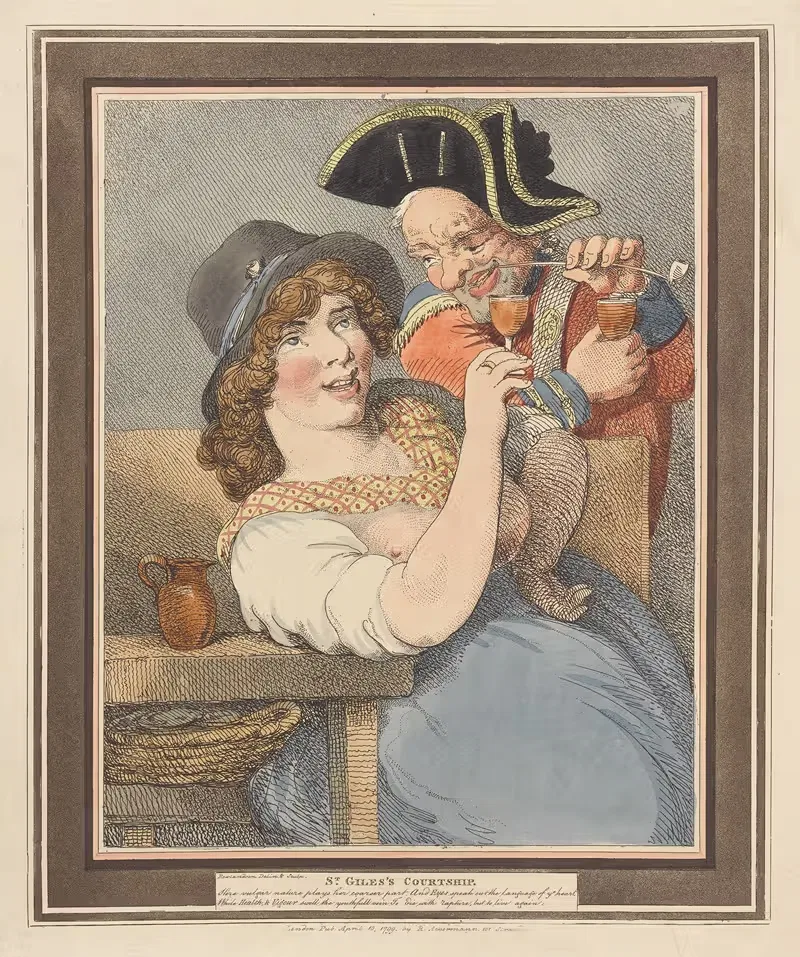 Свидание святого Джайлса by Томас Роуландсон, 1799 — digital art print download