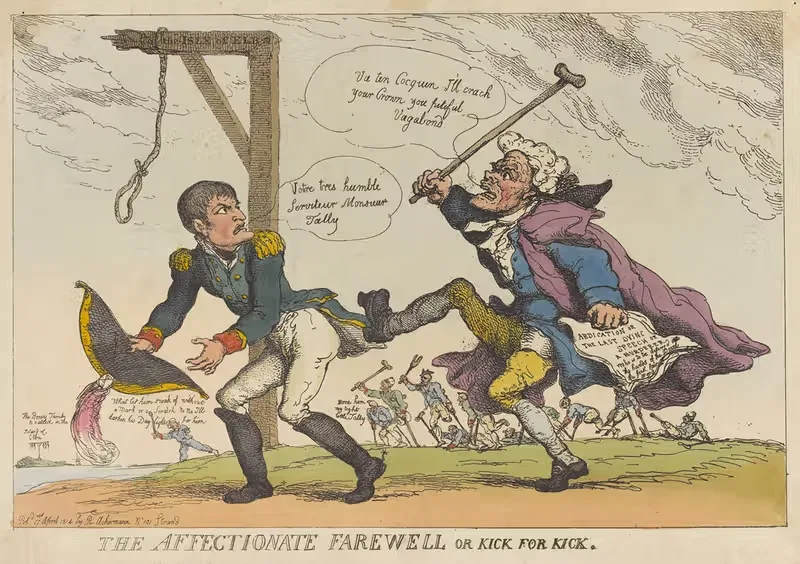 Нежное прощание или Удар за ударом by Томас Роуландсон, 1814 — digital art print download