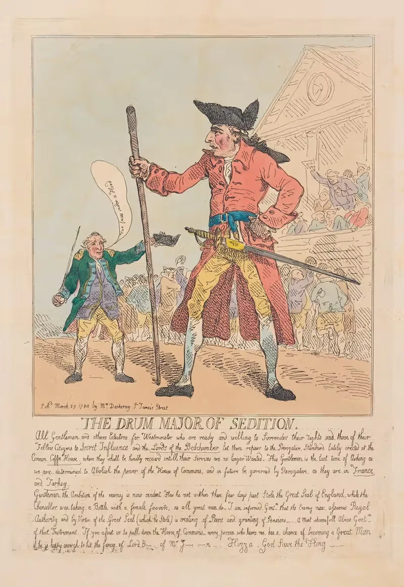 The Drum Major of Sedition — Thomas Rowlandson