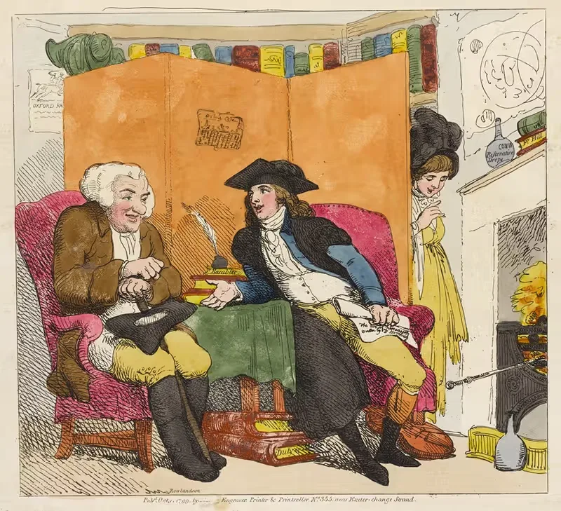 Чайка и воробей by Томас Роуландсон, 1799 — digital art print download