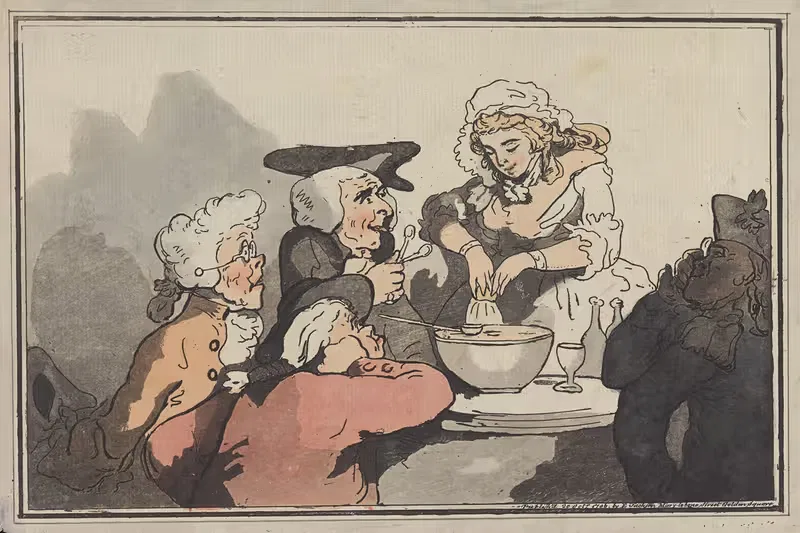 Милая барменша by Томас Роуландсон, 1786 — digital art print download
