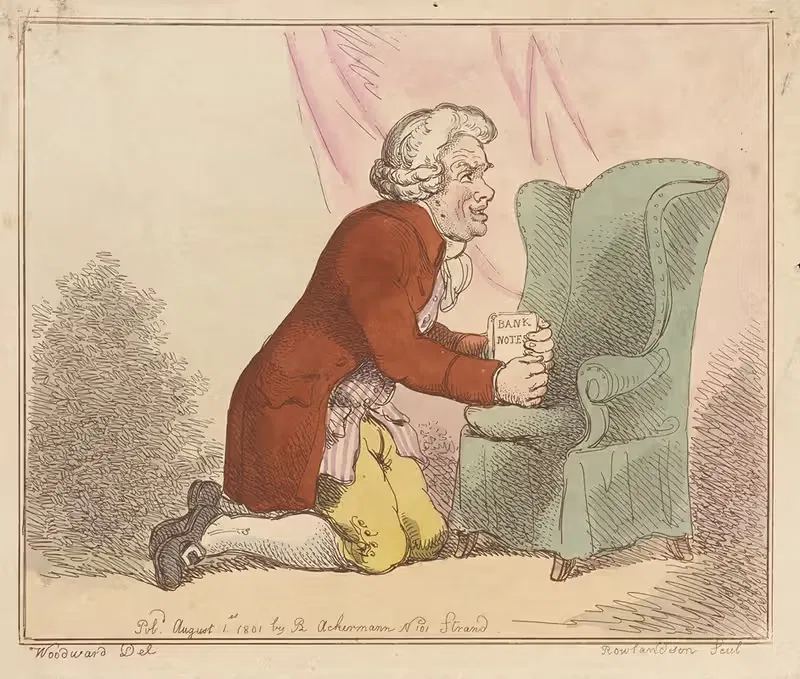 The stock jobber's prayer!!. — Thomas Rowlandson