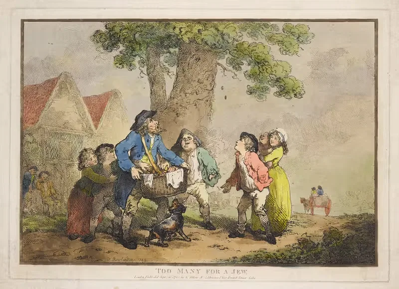 Слишком много для еврея by Томас Роуландсон, 1785 — digital art print download
