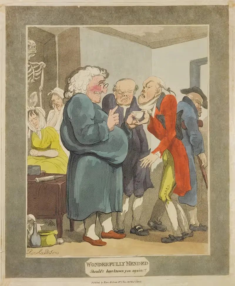 Wonderfully mended. Should't have known you again!!. — Thomas Rowlandson