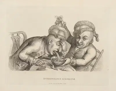 Intemperance & Ridicule by John Collier (Tim Bobbin), 1810 — digital art print download