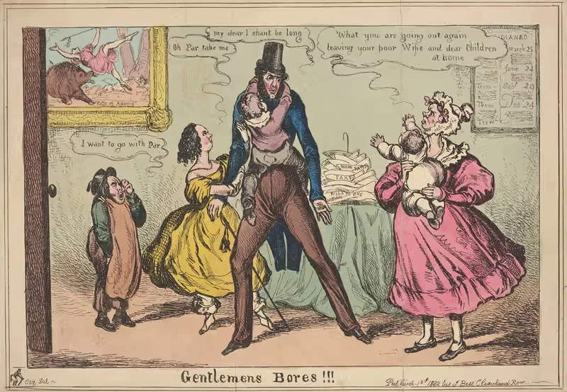 Gentlemens bores!!!. by William Heath, 1832 — digital art print download