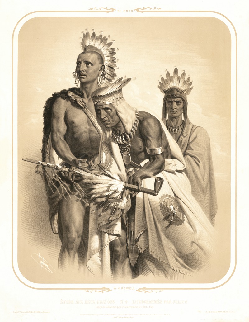 Де Сото by Бернар-Ромен Жюльен, 1854 — digital art print download