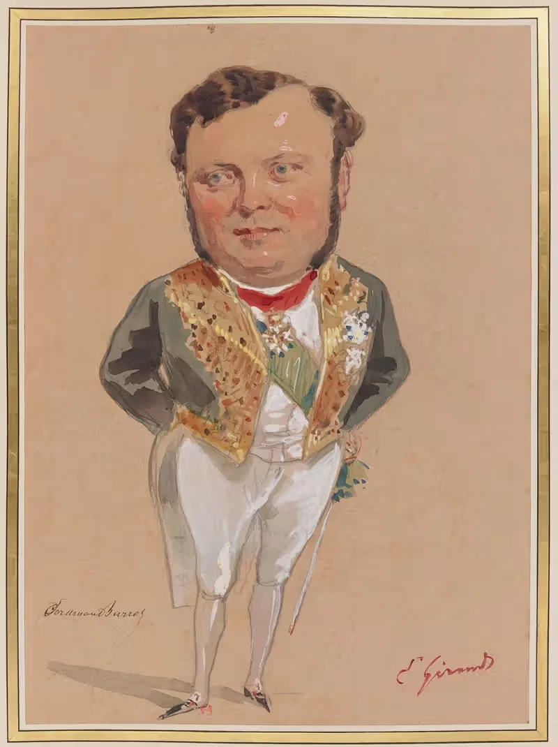 Фердинанд Барро (1806-1883) by Южен Жирар, 1806-1883 — digital art print download